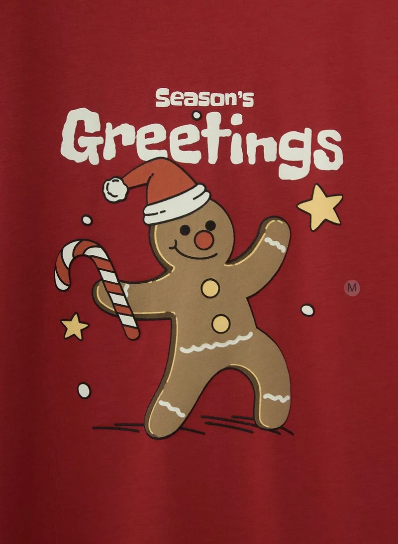 GIORDANO  Men’s Slim Fit Christmas Holiday Cotton T-Shirt for Men | Best Price UAE