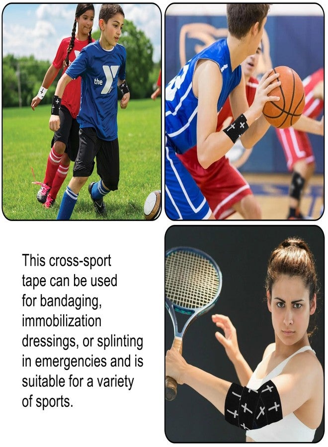 Xokipol 2Pcs Christian Athletic Tape 2in x 23ft Cross Wrist Sports Tape, Cotton Zinc Oxide Wrap for Tennis Baseball Soccer Boxing, First Aid & Injury Support - Image 5