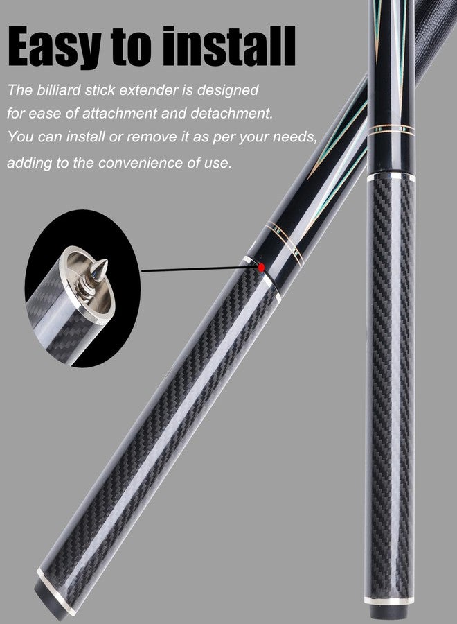 CUEELF Pool Cue Extension 4'' 8'' 12'' Carbon Fiber Billiard Pool Stick Extension Billiard Accessories Cue - Image 3