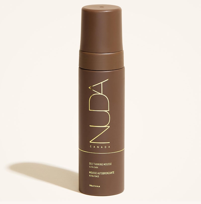 Nuda Canada Nuda Self Tanning Mousse | Lightweight Sunless Tanning Lotion | Cruelty Free Body Self Tanner Mousse with Natural Ingredients | Bronzing Lotion at Home (190mL, Ultra Dark) - Image 1