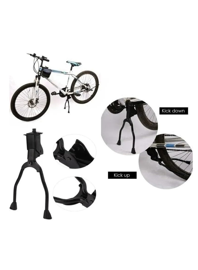 سنادة للدراجة مزدوجة الأرجل مع دعامة مركزية قابلة للطي وقابلة للتعديل مسند مزدوج للعجل - Image 1