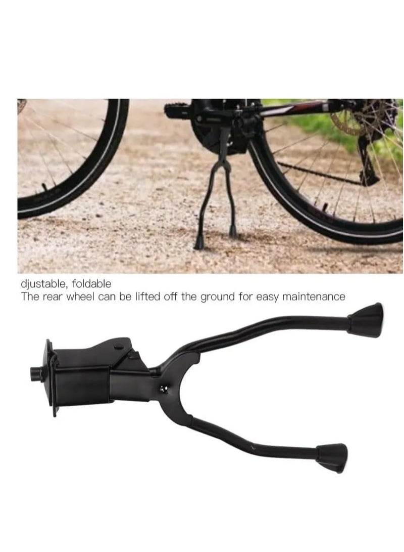سنادة للدراجة مزدوجة الأرجل مع دعامة مركزية قابلة للطي وقابلة للتعديل مسند مزدوج للعجل - Image 2