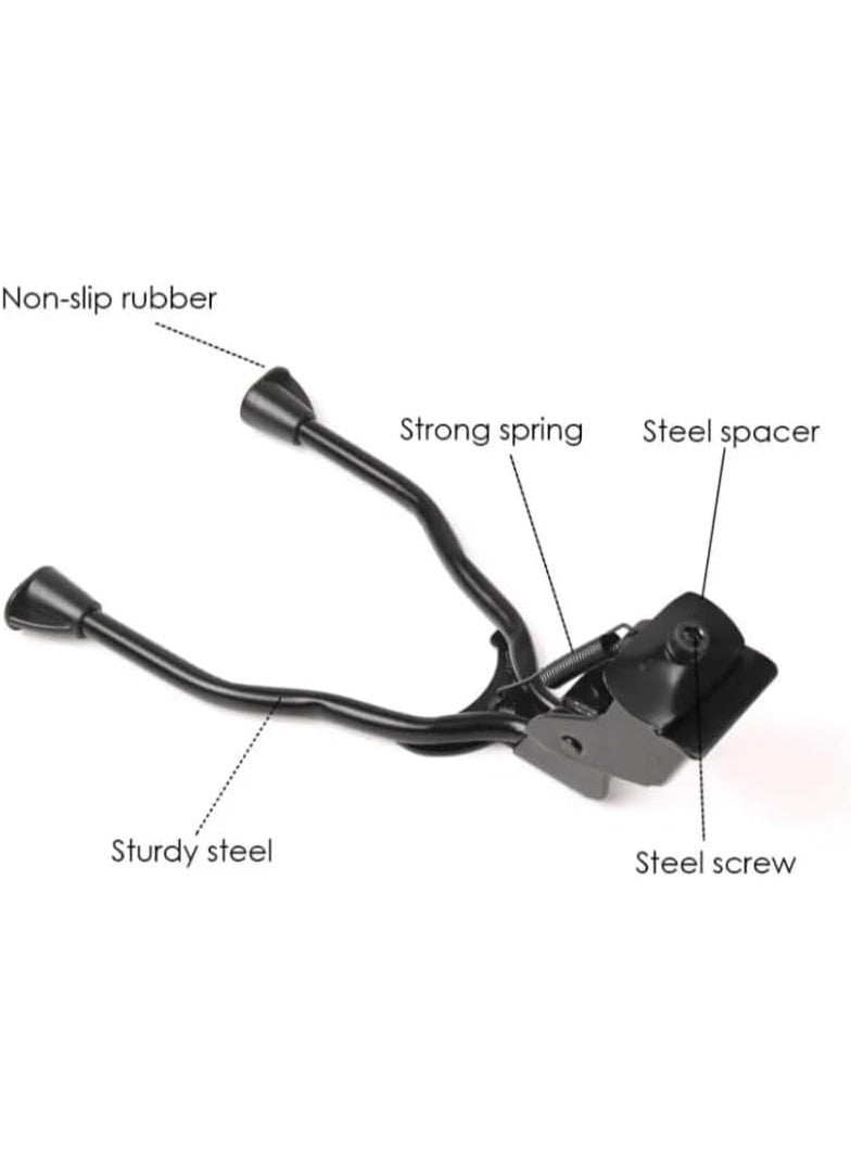 سنادة للدراجة مزدوجة الأرجل مع دعامة مركزية قابلة للطي وقابلة للتعديل مسند مزدوج للعجل - Image 5