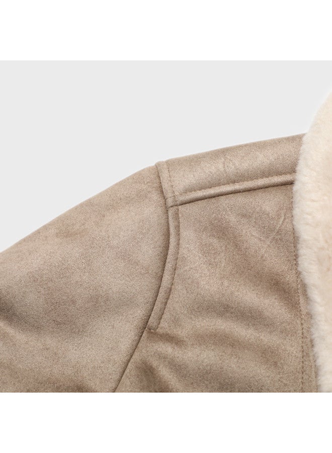 Zara women's Minimalist Trendy Sweet Short Faux Fur Collar Jacket - Cozy & Warm - Image 5