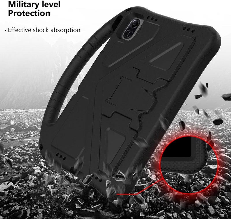 for Infinix Xpad 11 Inch X1101(2024) Case Lightweight EVA Tablet Cover with Adjustable Strap, Shockproof Handle & Kickstand Portable Protective Shell(Black) - Image 4
