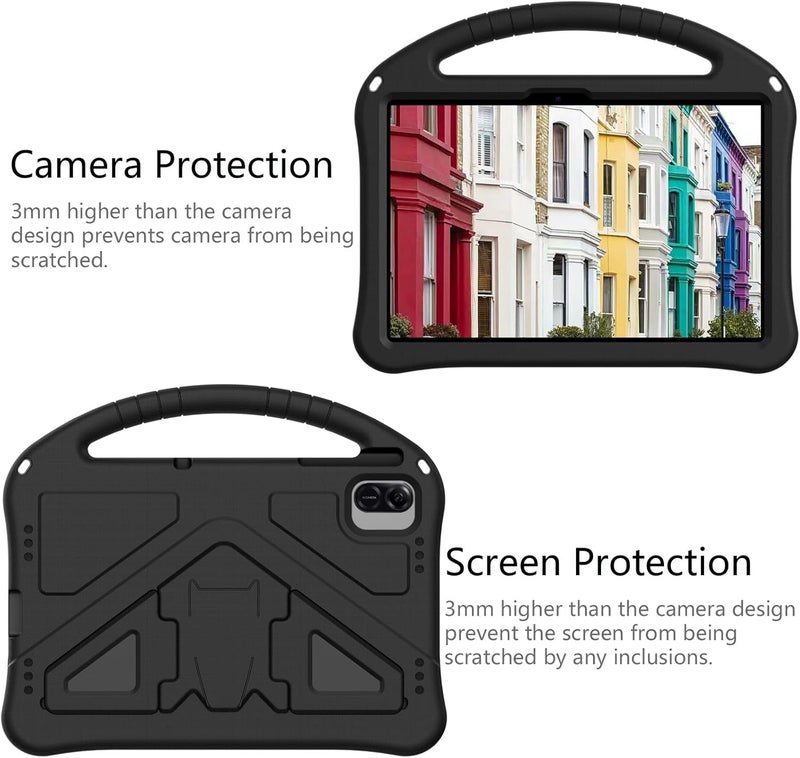 for Infinix Xpad 11 Inch X1101(2024) Case Lightweight EVA Tablet Cover with Adjustable Strap, Shockproof Handle & Kickstand Portable Protective Shell(Black) - Image 5
