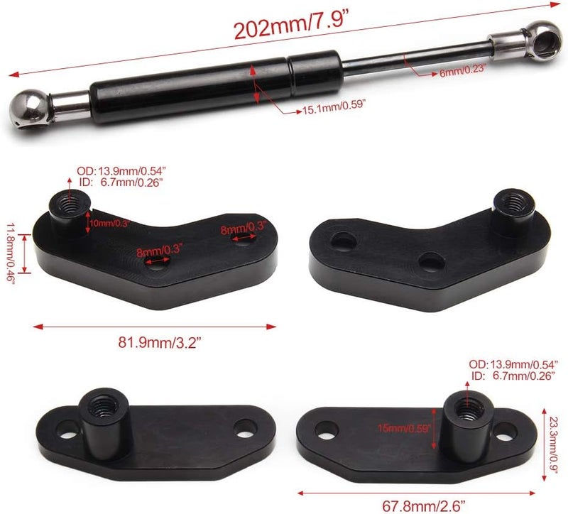 WENJTP Door Opener Kits Billet Aluminum Anodized Door Shocks Struts for Can-Am Maverick X3 and X3 Max - Image 3