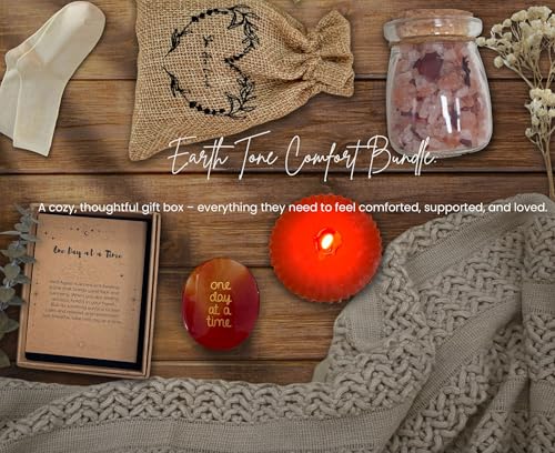 CASTATEO Get Well Soon Gift Baskets for Women - Earth Tone Self Care Package - After Surgery, Sympathy Gifts for Loss of Loved One, Thinking of You/Mothers Day/Grief/Bereavement/Miscarriage Gifts for Women - Image 5