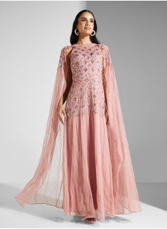 Amelia Rose Embellished Mesh Detailed Dress  - Image 4