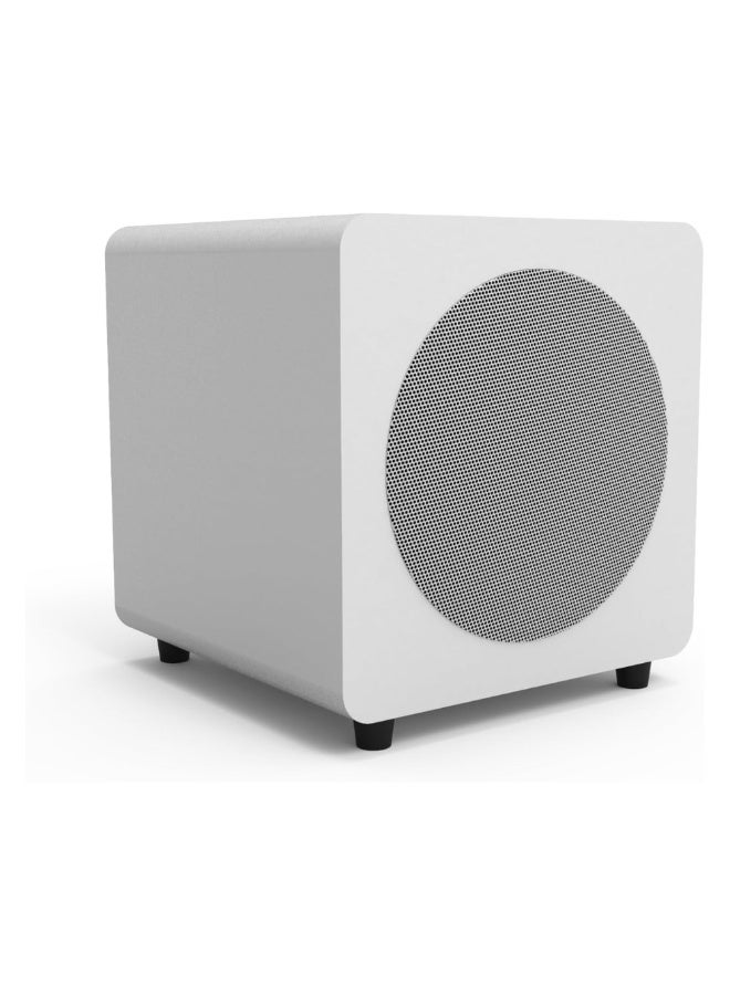 Kanto Audio SUB8 Sealed Powered Subwoofer, Matte White/White Grille - Image 1