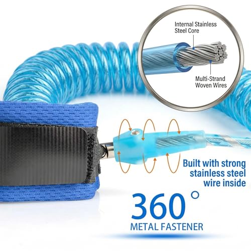 Safe-O-Kid® Baby Wrist Link with Key - Adjustable Strap Safety Link for Toddler, Anti-Lost Child Wrist Strap for Outdoor & Travel - Blue - Image 3