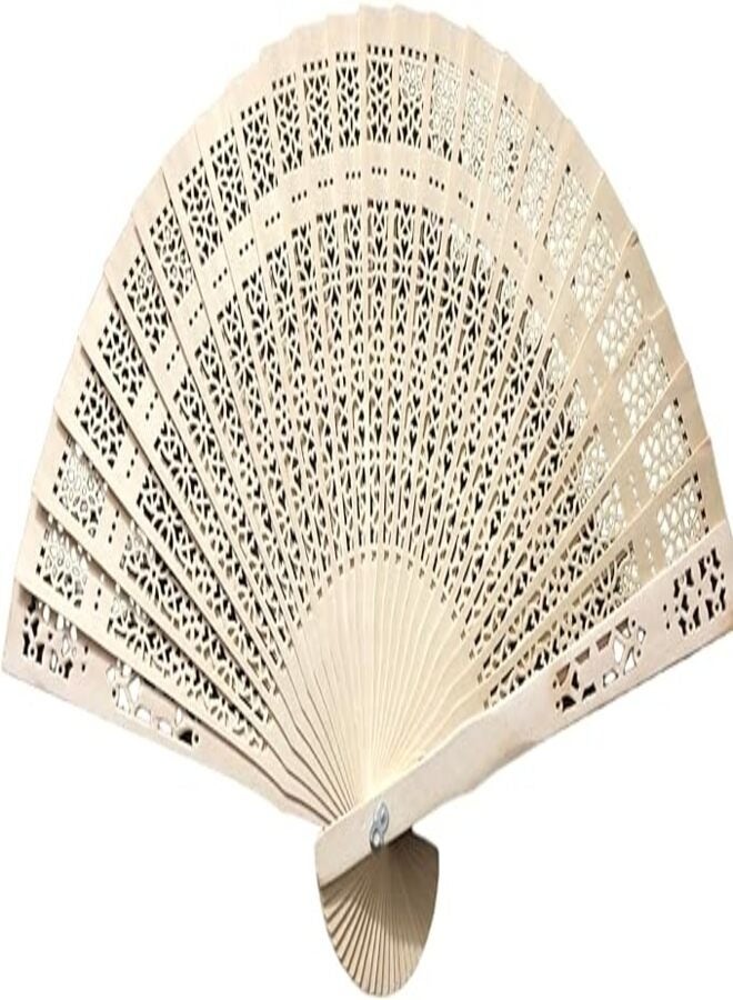 Handmade fan made of wood, multi-colour - Image 1