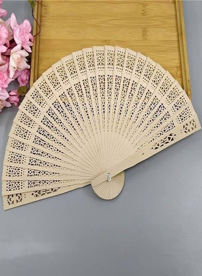 Handmade fan made of wood, multi-colour - Image 2