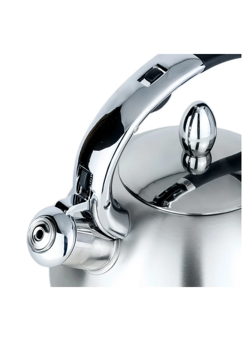 Cuisine Art Cuisine Art - MGFR Stainless Steel Capsuled Bottom Whistling Tea Kettle - 2.5L Capacity, Stovetop Teapot With Whistle, Ergonomic Handle