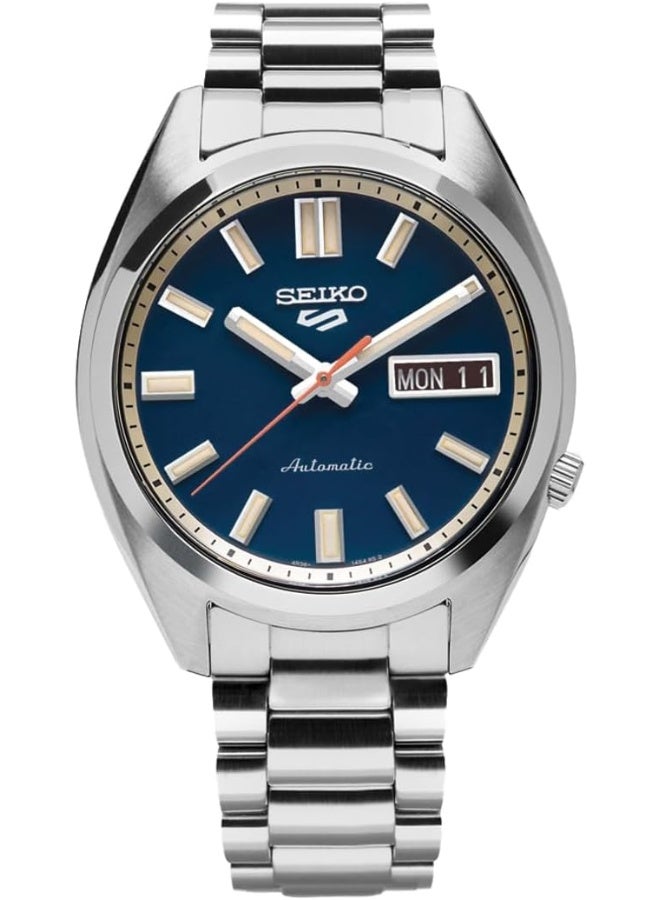Seiko Stainless Steel Analog Blue Dial Men's Watch-SRPK87K1, Band Color-Silver - Image 2