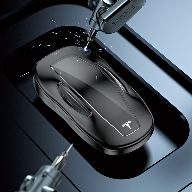Suitable For Tesla Key Case Models/Y Key Case Model3 Aluminum Alloy All-Inclusive Key Case Case Buckle - Image 4