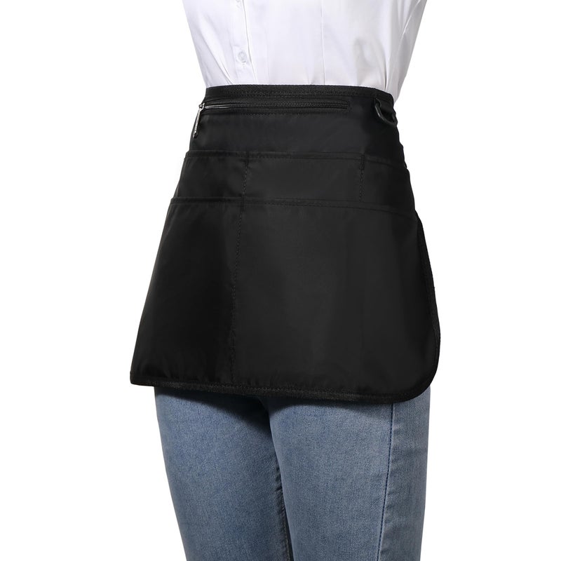 Bafelia Barber Apron with 6 Pockets, Waterproof and Bleach-proof Hair Stylist Apron for Men Women,Hairdresser Apron for Cosmetology (Black) - Image 5