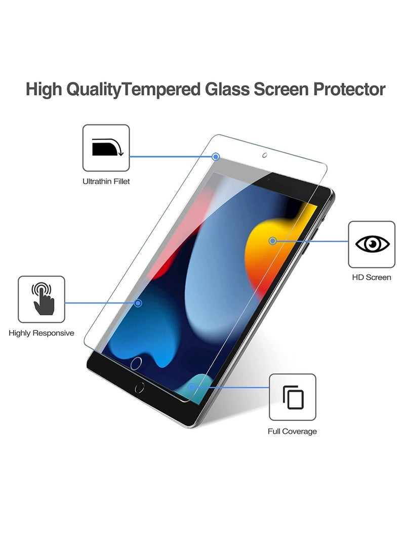 Procases [2 Pack] ProCase iPad 10.2 9th Generation 2021/ 8th 2020/ 7th 2019 Screen Protector, Tempered Glass Screen Film Guard for iPad 10.2" 9th(A2602/A2603)/ 8th(A2270/A2428)/ 7th (A2197/A2198/A2200) - Image 3