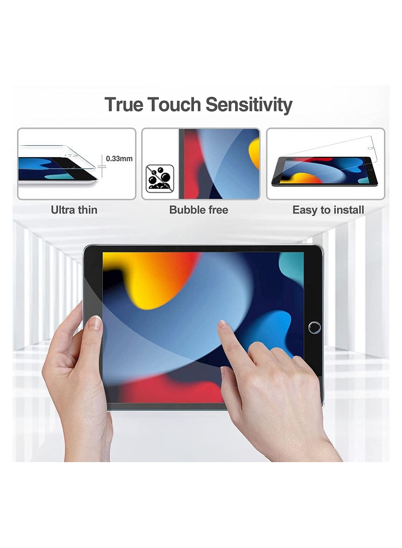 Procases [2 Pack] ProCase iPad 10.2 9th Generation 2021/ 8th 2020/ 7th 2019 Screen Protector, Tempered Glass Screen Film Guard for iPad 10.2" 9th(A2602/A2603)/ 8th(A2270/A2428)/ 7th (A2197/A2198/A2200) - Image 4