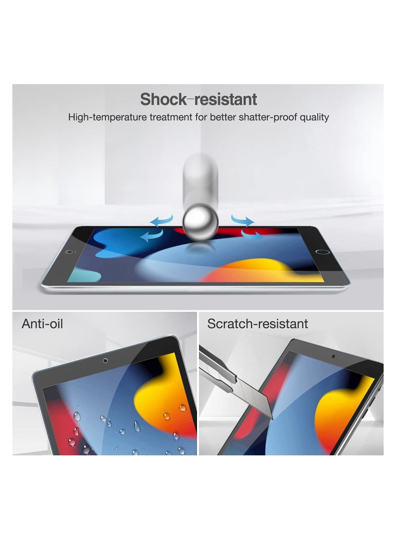 Procases [2 Pack] ProCase iPad 10.2 9th Generation 2021/ 8th 2020/ 7th 2019 Screen Protector, Tempered Glass Screen Film Guard for iPad 10.2" 9th(A2602/A2603)/ 8th(A2270/A2428)/ 7th (A2197/A2198/A2200) - Image 5