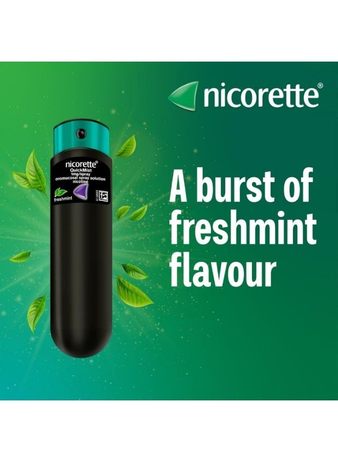 نيكوريت كويك ميست بخاخ للفم 2 عبوة  150 بخة  بطعم النعناع المنعش - Image 5