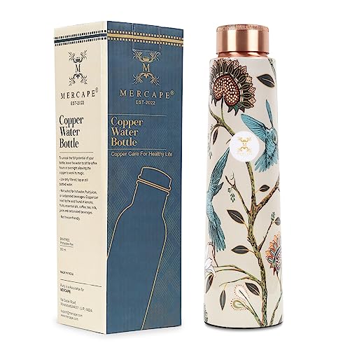 MERCAPE® - 100% Pure Copper Water Bottle | Leak Proof, Durable & Rust Proof | Non-Toxic & BPA Free Bottles | Eco Friendly Water Bottle (900 ml) (Pack of 1) - Image 1