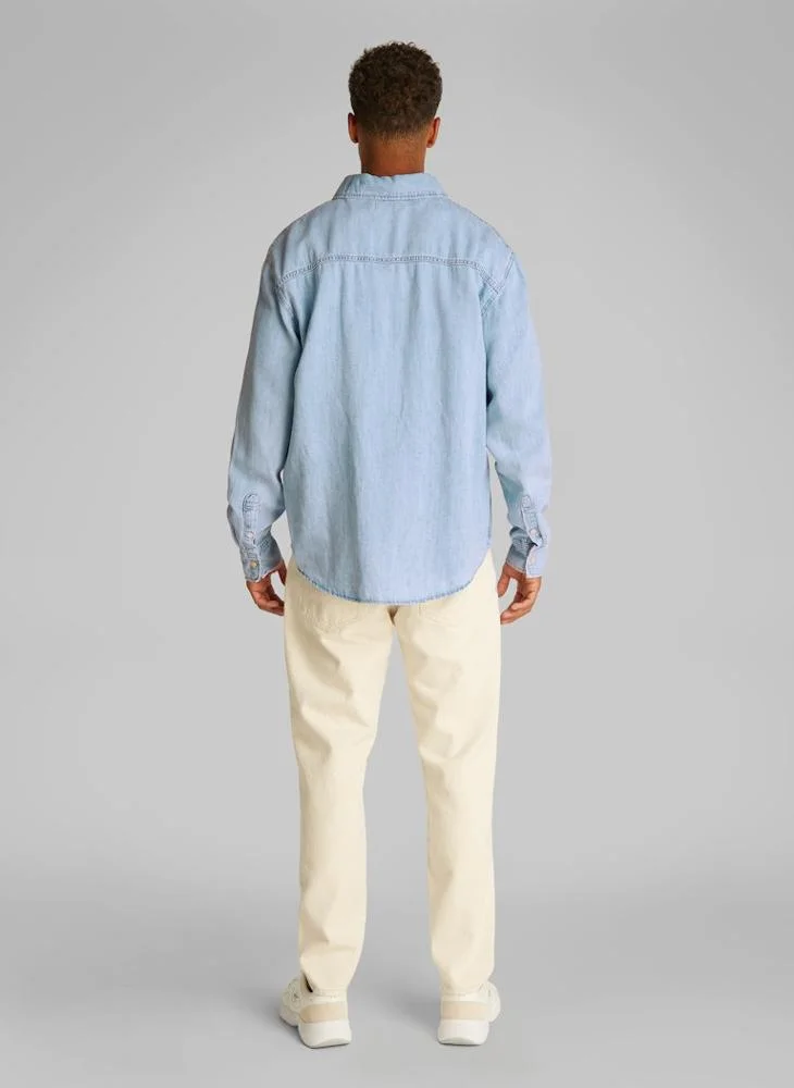 كالفن كلاين جينز Regular Linear Denim Shirt