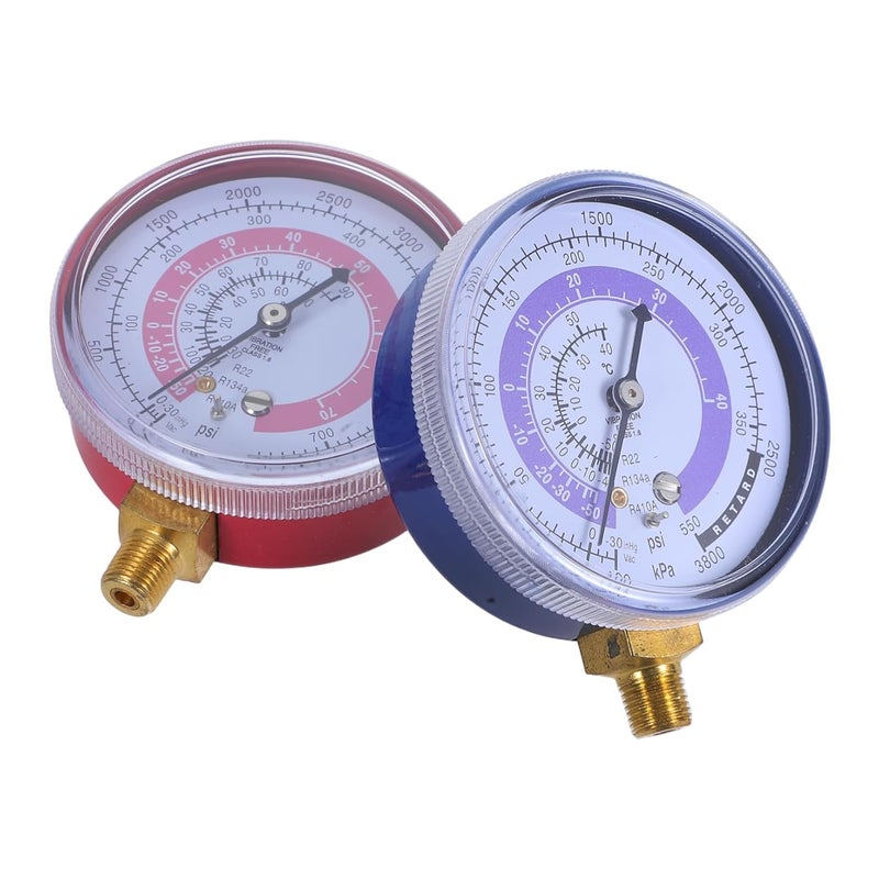 قطعتان من مجموعة مقاييس الضغط المنخفض والمرتفع مع قرص بلاستيكي سهل القراءة - Image 2