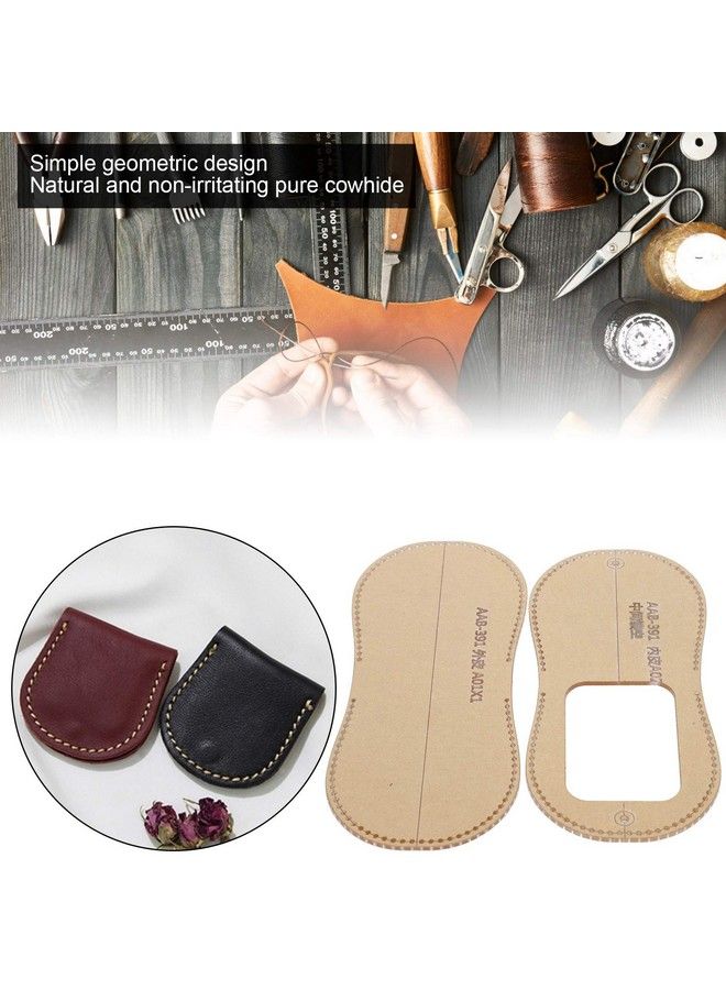 GLOGLOW Coin Purse Making Template Leather Wallet Pattern Set Making Stencil Kit Clear Acrylic Template For Diy Leather Craft Tool - Image 5
