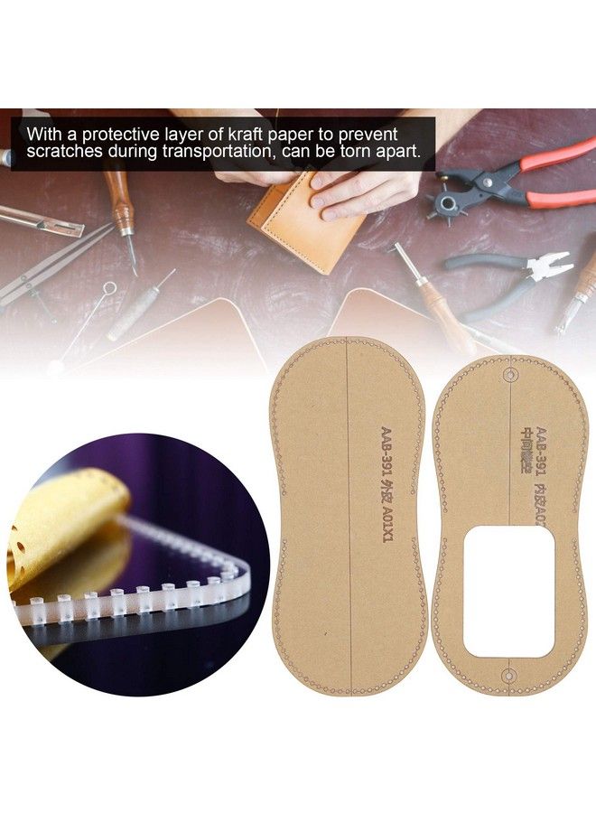 GLOGLOW Coin Purse Making Template Leather Wallet Pattern Set Making Stencil Kit Clear Acrylic Template For Diy Leather Craft Tool - Image 4