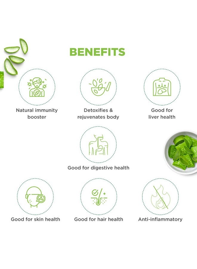 Dabur عصير دابر الألوة فيرا - 1 لتر | عصير صحي بالأيورفيدا لبشرة وشعر صحيين | ينظف ويجدد البشرة والجسم | جيد للكبد وصحة الجهاز الهضمي | معزز للمناعة - Image 4