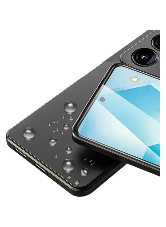 Hotfire Phone Case For Vivo Iqoo Z8, Iqoo Z8 Protective Cover, Full Lens Protection, Upgraded Frosted Anti-Drop Ultra-Thin Straight Edge Silicone Soft Case - Midnight Black - Image 3