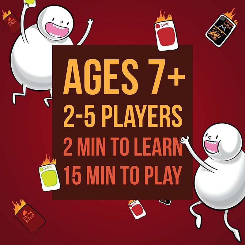 Tickles لعبة كروت انفجار القطط LLC - لعبة كروت عن القطط والانفجارات وأحيانًا الماعز (الأعمار: 7+, اللاعبين: 2-5, الوقت: 15 دقيقة) - Image 4
