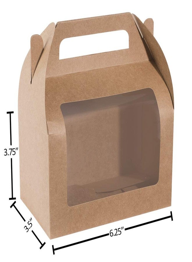 Hammont Kraft Window Treat Box (10 Pack Brown Bakery Boxes with Clear Display Window - Perfect for Parties and Celebrations | 6.25” x 3.75” x 3.5” - Image 3