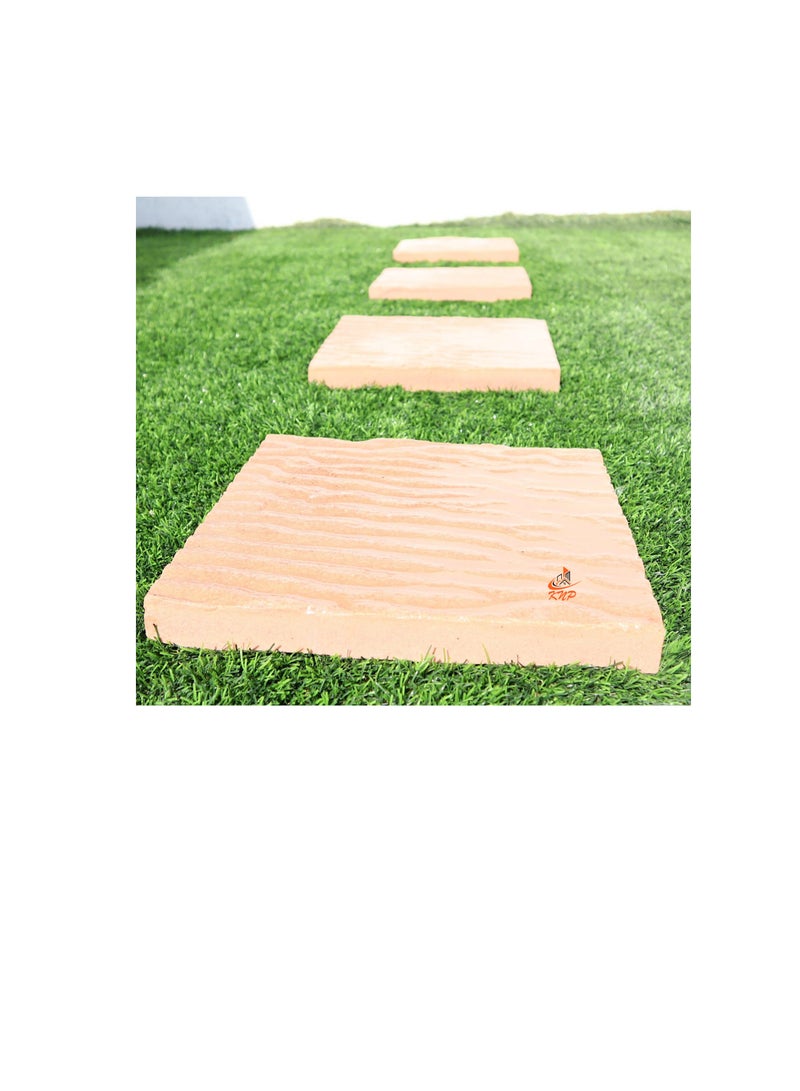 KNP Garden stepping stones Square 30x30cm Beige set of 3 stones - Image 1