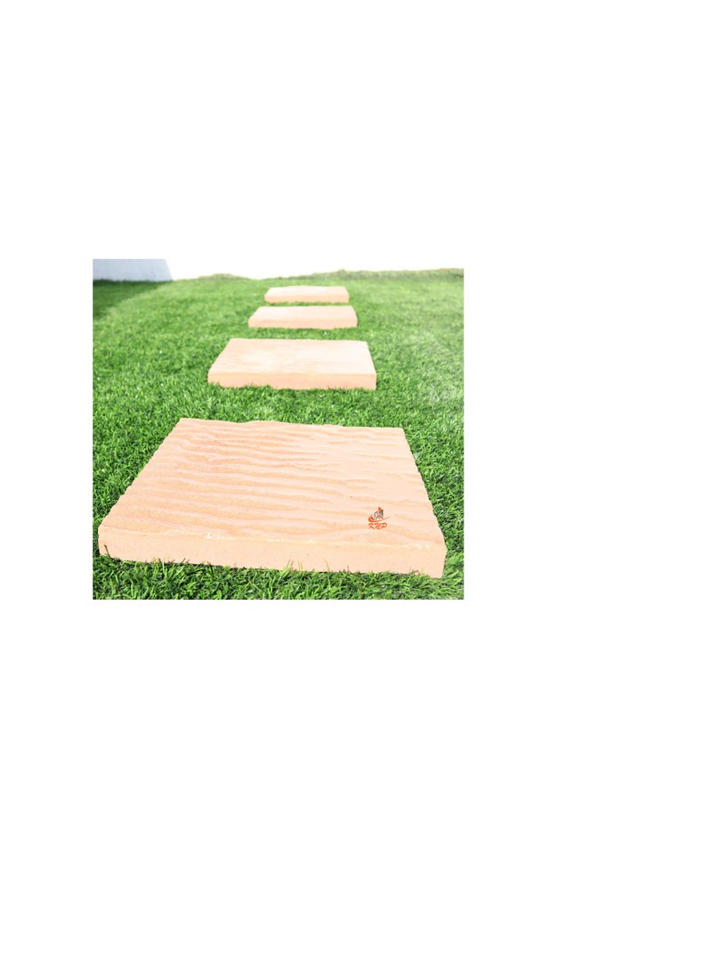 KNP Garden stepping stones Square 30x30cm Beige set of 3 stones - Image 2