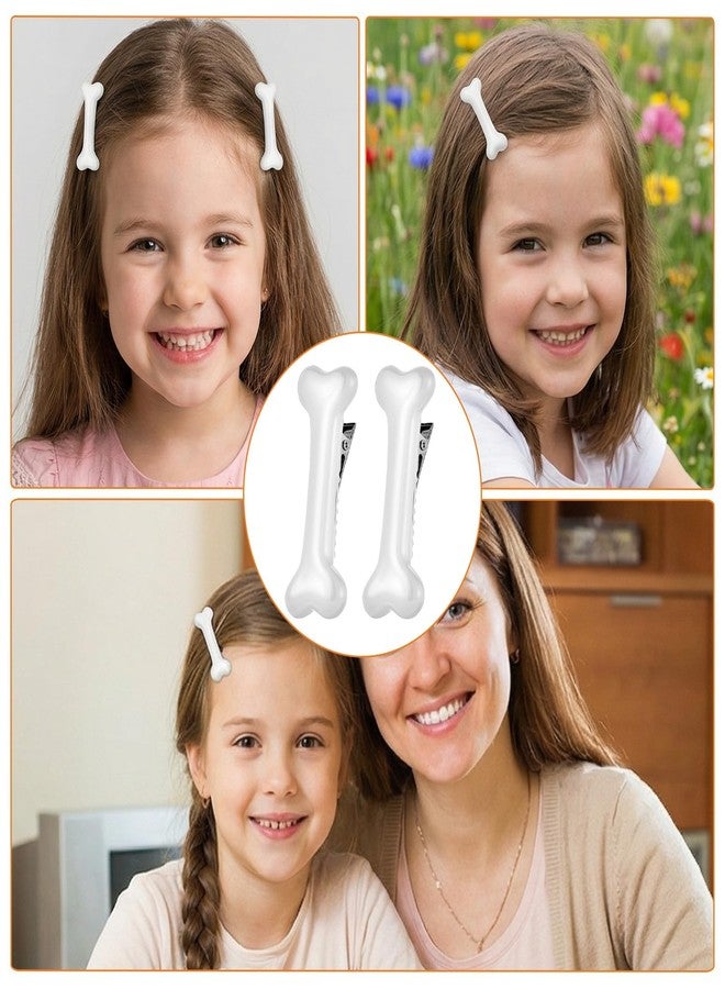 RupeeRise 8 Pcs Funny Bone Shaped Hair Clips, Cute Small Scene Accessory Set for Girls & Kids, Hairpins and Baby Hair Clips for Daily Wear, Halloween Party - Image 4