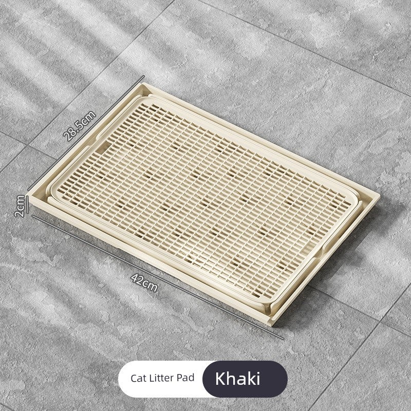 Cat litter mat can be spliced and filtered. Double-layer anti-splash control sand and sand leakage. Cat litter box special sand control mat. Cat litter box mat - Image 5