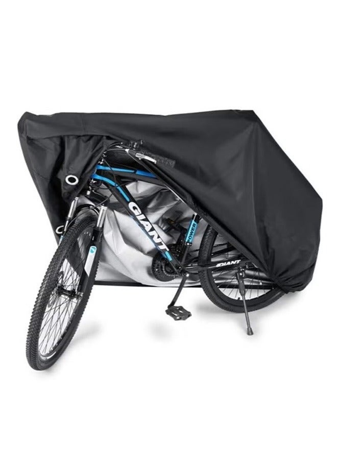Bicycle cover waterproof, sunscreen, dustproof and windproof with keyhole mountain road bike outdoor storage 190x65x98cm - Image 1