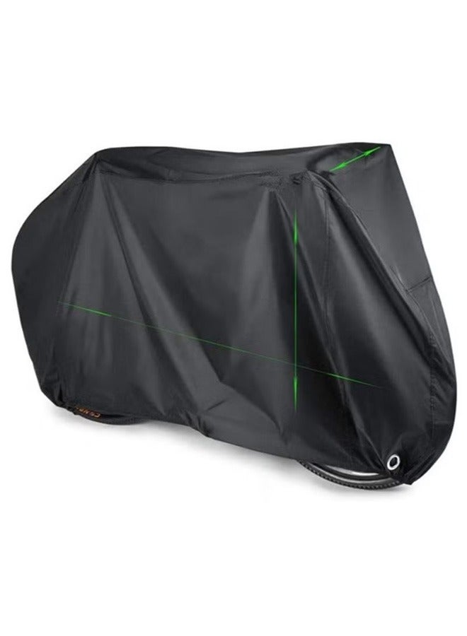 Bicycle cover waterproof, sunscreen, dustproof and windproof with keyhole mountain road bike outdoor storage 190x65x98cm - Image 2