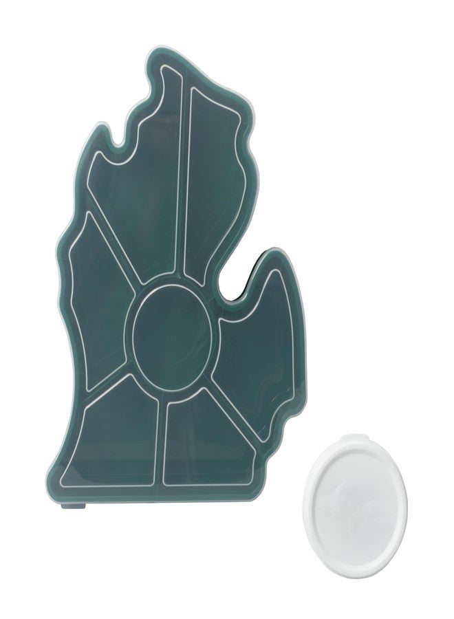 KOLORAE Michigan Serving Tray - Unique 7 Compartment Mitten State Reusable Snack Tray w/Dressing Cup. Great for Entertaining and Storage for Appetizers, Snacks, Chips & Dip - Image 2