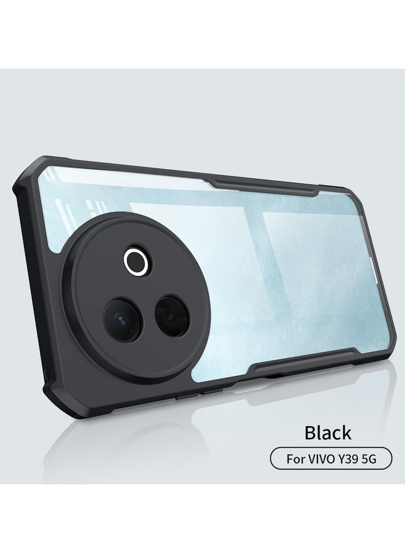 Case Compatible with Vivo Y39 5G, [Droproof] [Sweat-Proof] [Fingerprint-Proof] Shockproof Protective Phone Case -Black  - Image 2