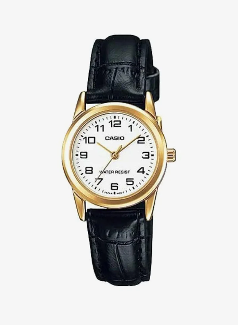 Casio Women's Leather  Analog Watch LTP-V001GL-7BUDF - 31X25  mm