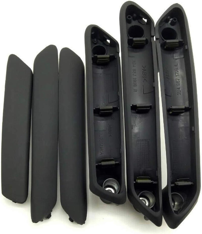 QASULER 6pcs Black Interior Door Handle Set for VW Passat B5 - Image 3