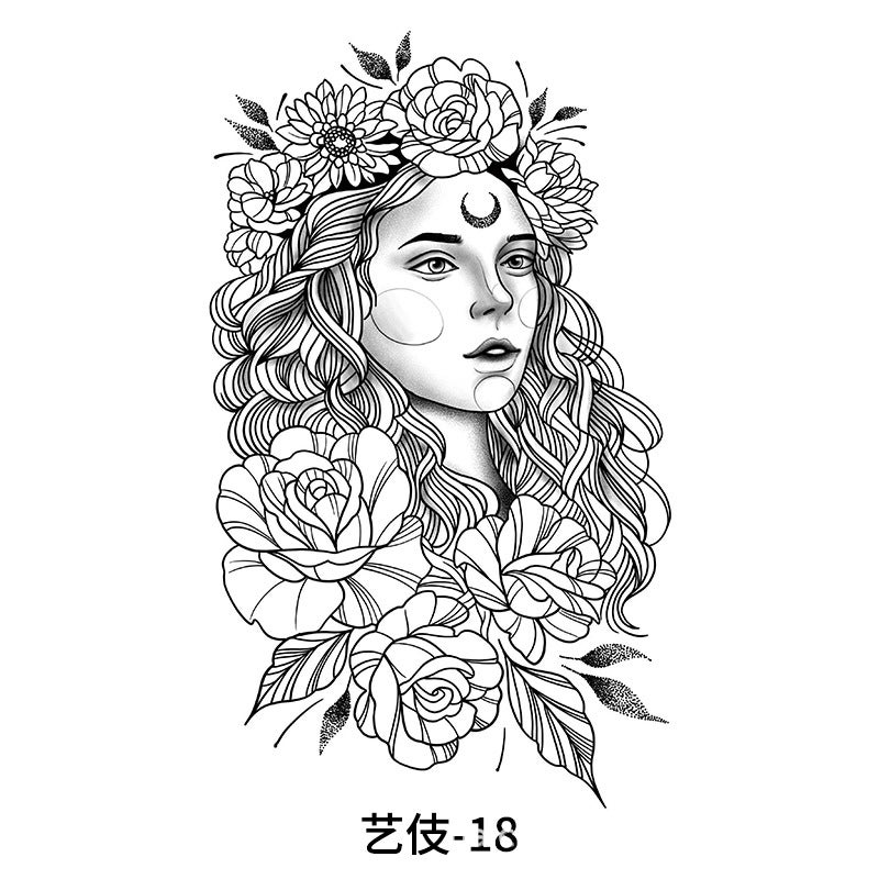 Semi-Permanent Juice Herbal Tattoo Stickers Waterproof And Long-Lasting Men And Women Tattoo Text Tattoo Stickers Simulated Tattoo Ready Stock - Image 1