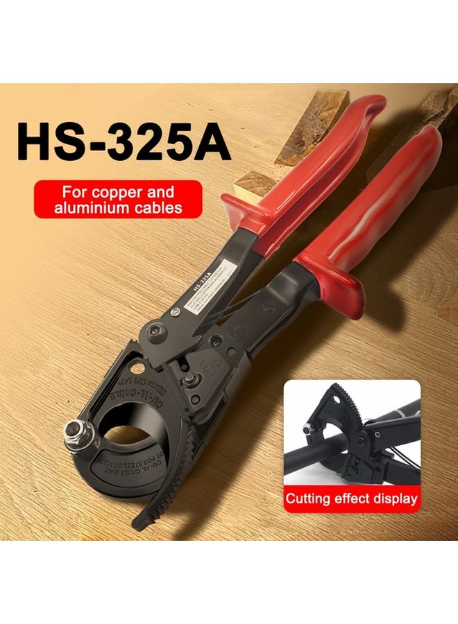 WX 325 Heavy Duty Ratchet Cable Cutter Industrial Steel Blade Portable Tool - Image 4