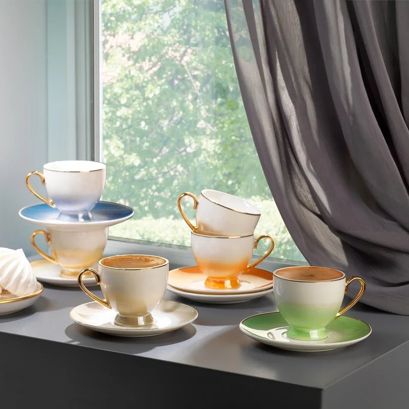 شافر Belus 6 Person Coffee Cup Set 12 PIECES-ASORTI02