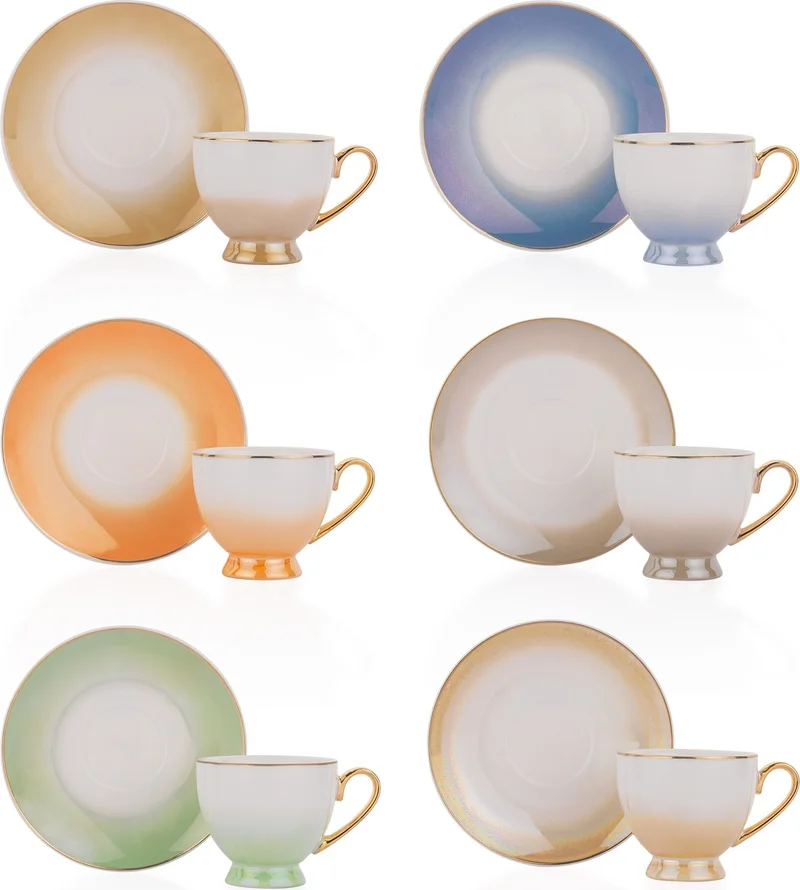 شافر Belus 6 Person Coffee Cup Set 12 PIECES-ASORTI02
