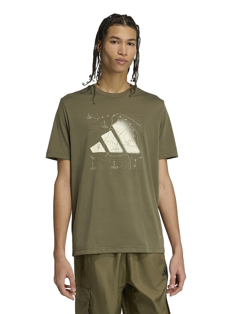 adidas Climacool City Tech Storm Logo Graphic T-Shirt