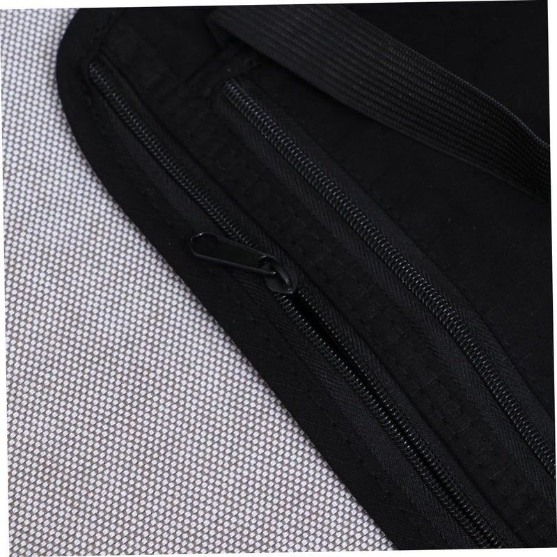 Medium Black Outdoor Fanny Pack Waist Bag For Jogging Hiking Travel Lightweight - Image 5